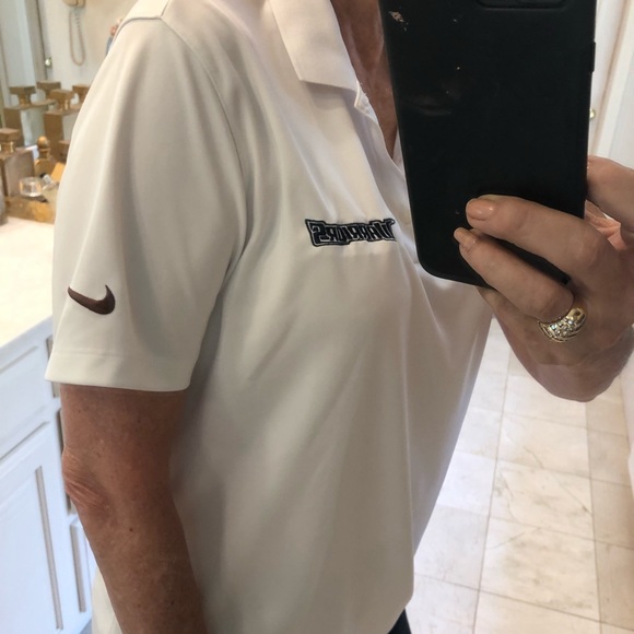 FREE with purchase: Nike Golf Dri-Fit polo shirt, Warriors, white Sz M - Picture 3 of 11